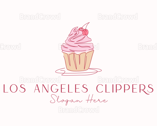 Cupcake Pastry Dessert Logo