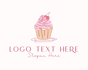 Sugar - Cupcake Pastry Dessert logo design
