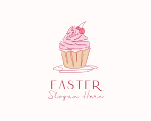 Cupcake Pastry Dessert Logo