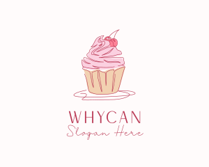 Cupcake Pastry Dessert Logo