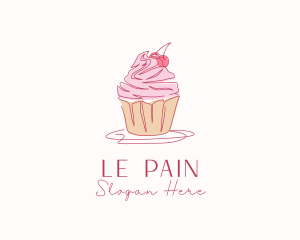 Boulangerie - Cupcake Pastry Dessert logo design
