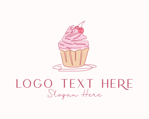 Bake - Cupcake Pastry Dessert logo design