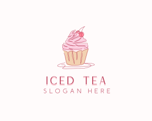 Cupcake Pastry Dessert logo design