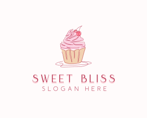 Cupcake Pastry Dessert logo design