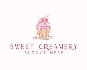 Cupcake Pastry Dessert logo design