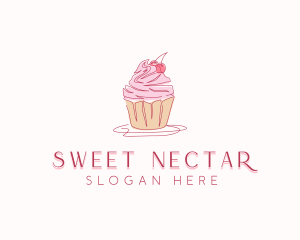 Cupcake Pastry Dessert logo design