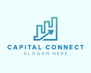 Economic Growth Arrow logo design