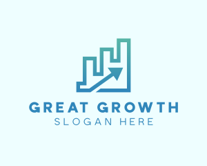 Economic Growth Arrow logo design