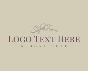 Minimalist Flower Wordmark Logo