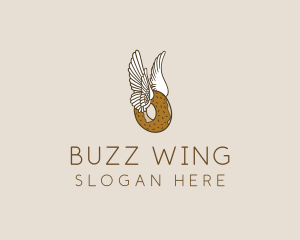 Winged Donut Bakery logo design