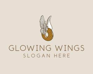 Winged Donut Bakery logo design