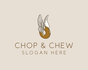 Winged Donut Bakery logo design