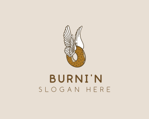 Winged Donut Bakery logo design