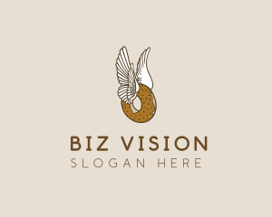 Winged Donut Bakery logo design