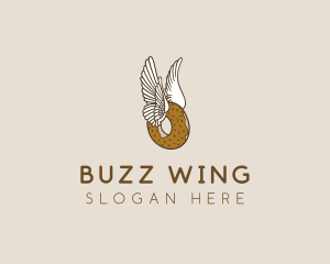 Winged Donut Bakery logo design