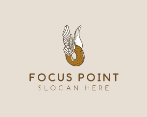 Winged Donut Bakery logo design