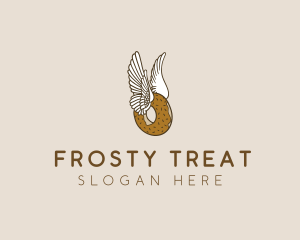 Winged Donut Bakery logo design