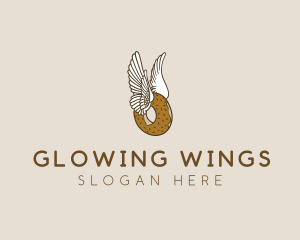 Winged Donut Bakery logo design