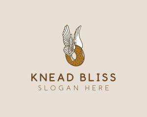 Winged Donut Bakery logo design