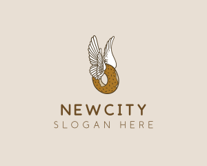 Winged Donut Bakery logo design