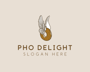 Winged Donut Bakery logo design