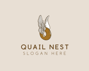 Winged Donut Bakery logo design