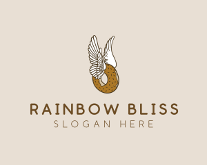 Winged Donut Bakery logo design