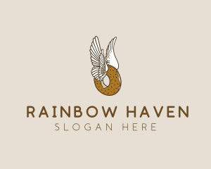 Winged Donut Bakery logo design