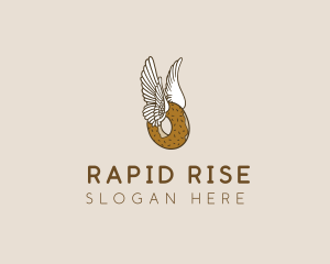 Winged Donut Bakery logo design