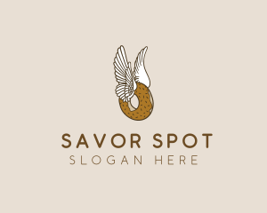 Winged Donut Bakery logo design