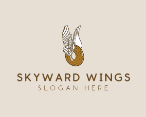 Winged Donut Bakery logo design