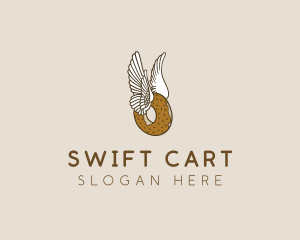 Winged Donut Bakery logo design