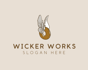 Winged Donut Bakery logo design