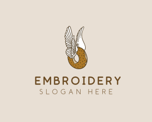 Winged Donut Bakery logo design