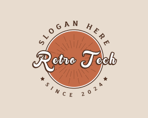 Western Hipster Retro Business logo design