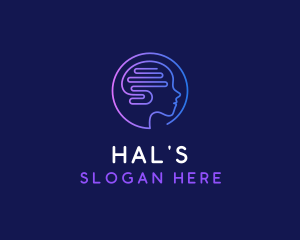 Mental Health - Digital Brain Technology logo design