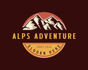 Alps Mountain Summit logo design