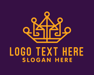 Gold Crown Headdress  Logo