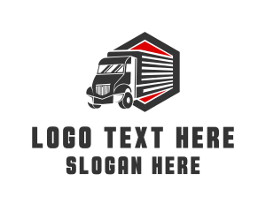 Courier - Quick Delivery Truck logo design