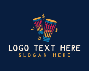 Tribal - Musical African Drum logo design