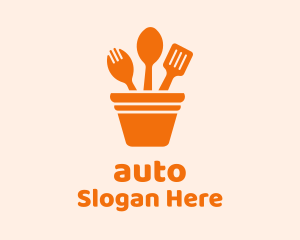 Kitchen Utensil Pot Logo