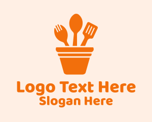 Kitchen Utensil Pot Logo