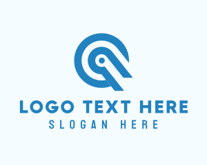 Factory - Industrial Tech Letter Q logo design