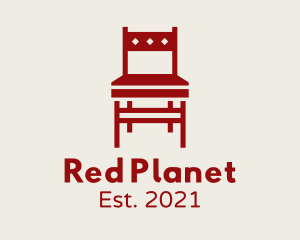 Red Dining Chair logo design