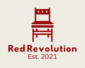 Red Dining Chair logo design