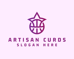 Star Basketball League Crown logo design