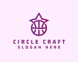 Star Basketball League Crown logo design