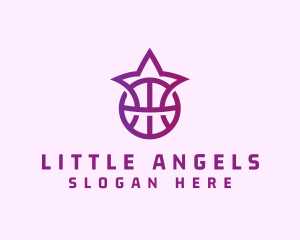 Star Basketball League Crown logo design