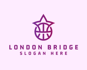 Star Basketball League Crown logo design