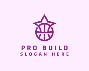 Star Basketball League Crown logo design